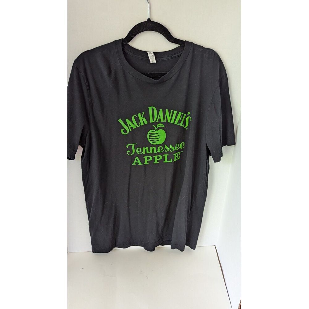 Jack Daniels Tennessee APPLE Whiskey Adult Unisex TShirt Green XL bella & canvas